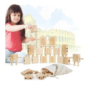 Wooden Blocks for Kids 44pcs STEM Montessori Blocks Loose Flexible Connections